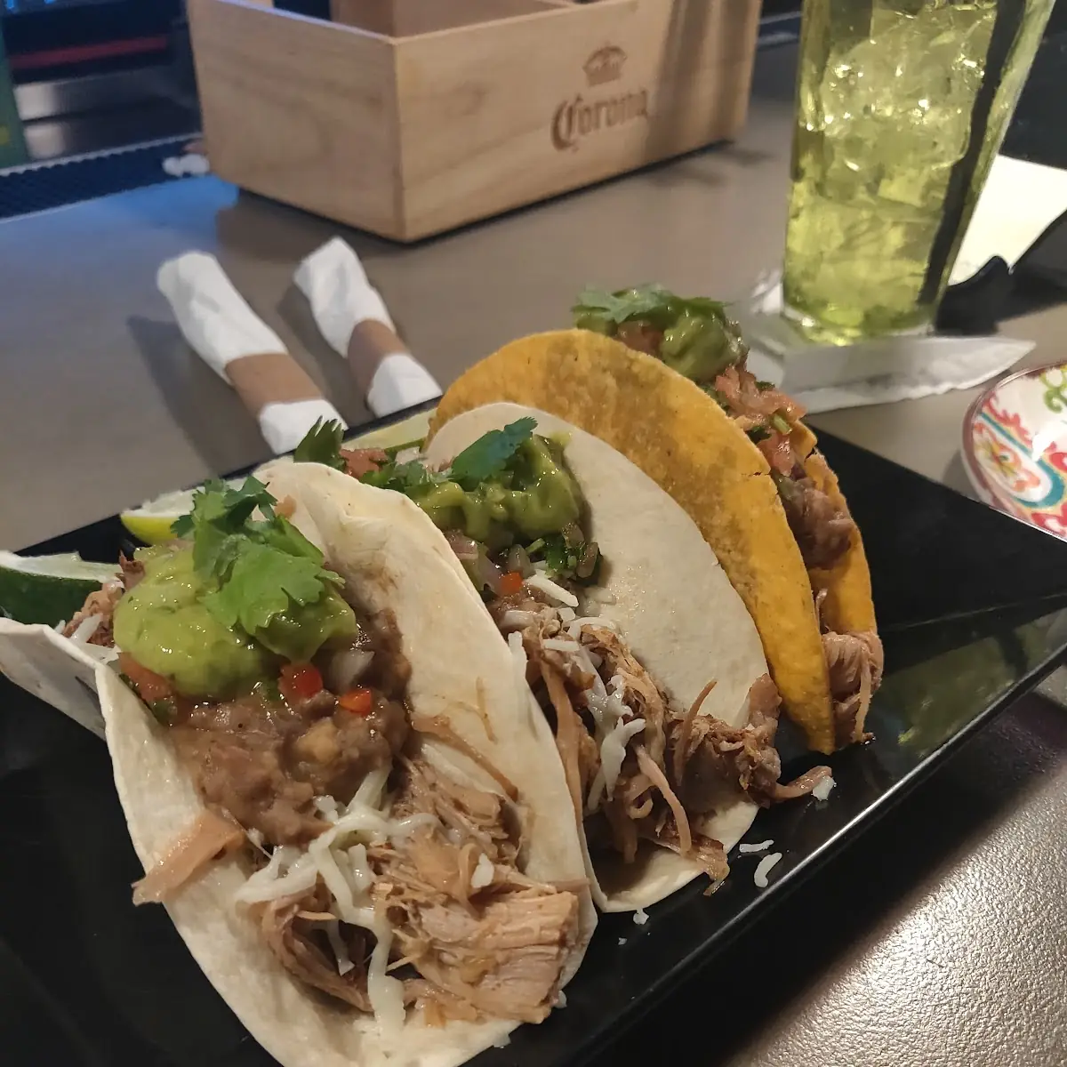 Beef Taco and Fish Tacos