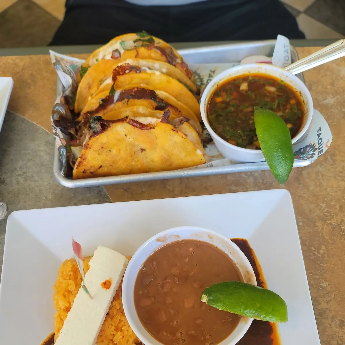 Beef Birria Tacos Shrimp Diablo