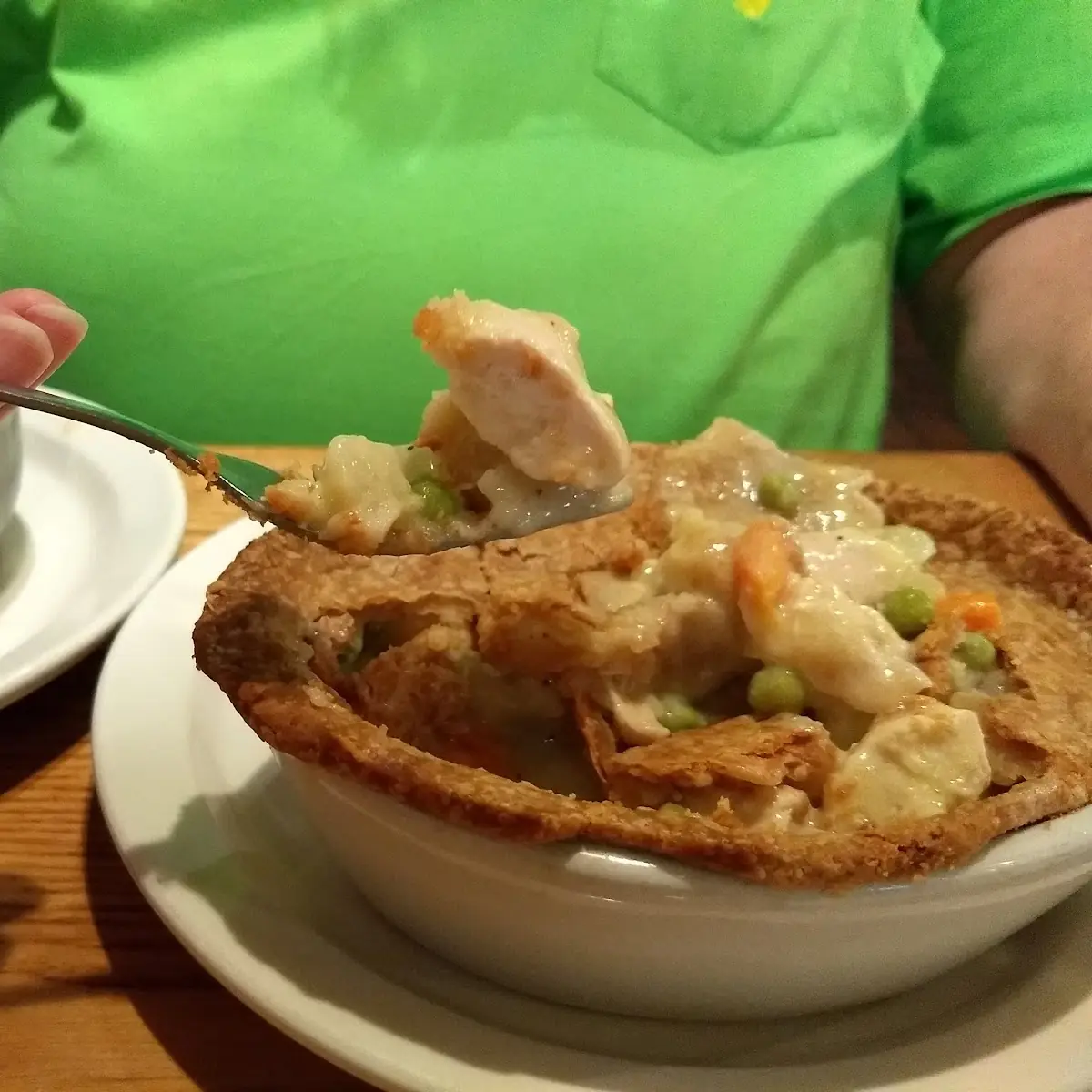 Fresh-Baked Chicken Pot Pie Loaded
