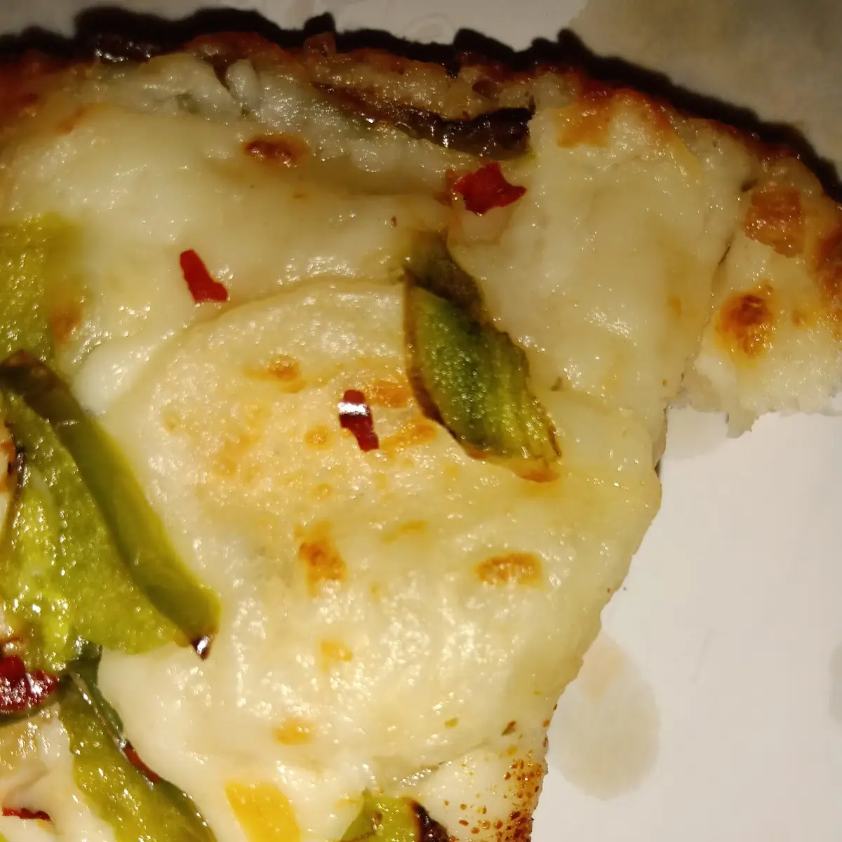 Pan Pizza lt Garlic Sauce Pineapple Green Pepper
