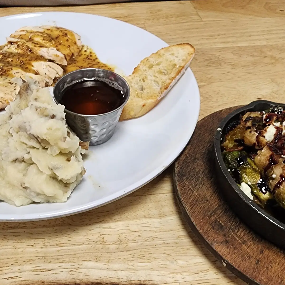 Grilled Chicken with Red Potatoes and Squash Casserole