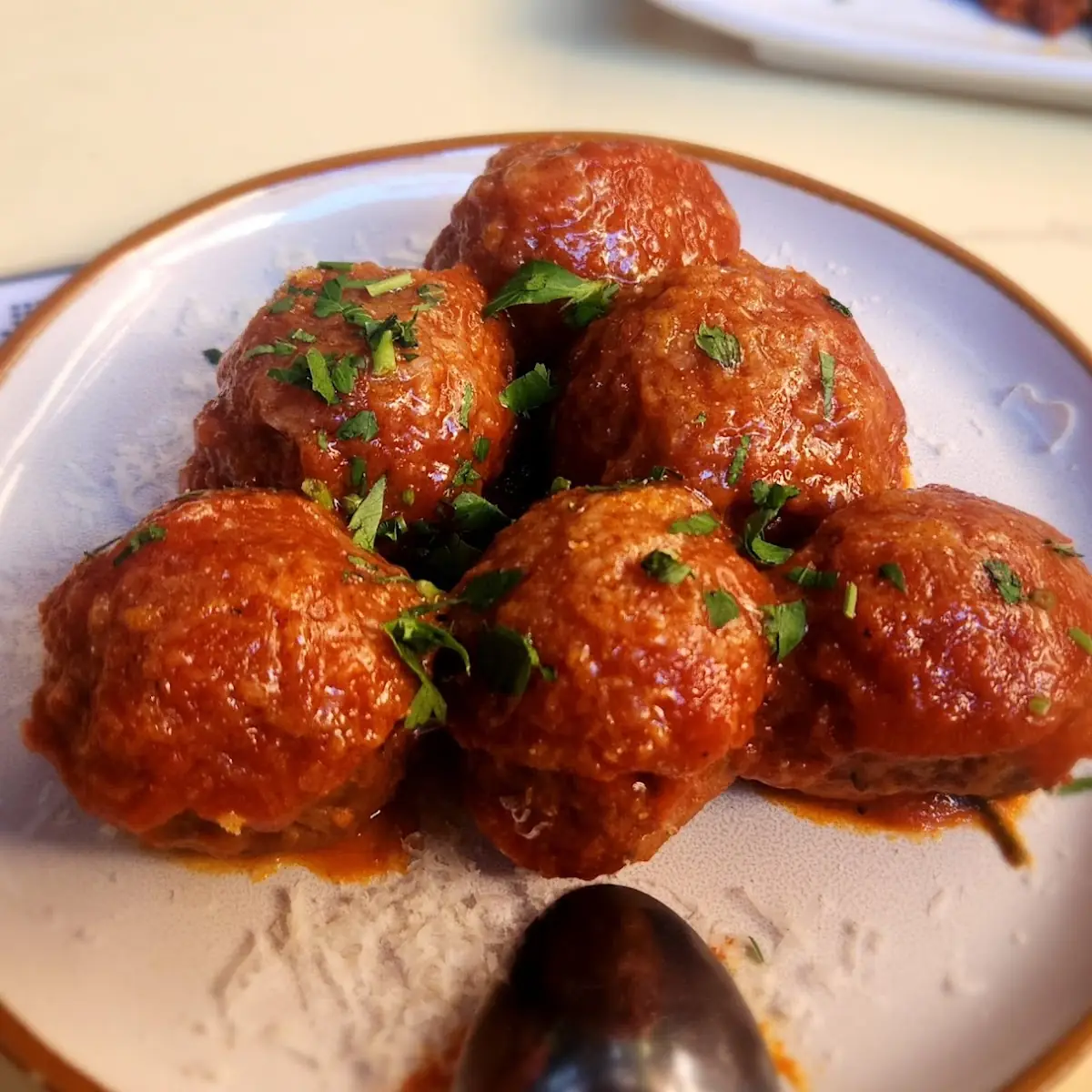 Albondigas Meatballs in Saffron Sauce