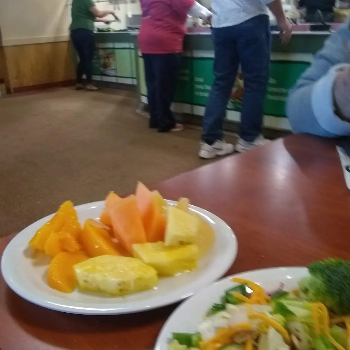 Salad and Fresh Fruit