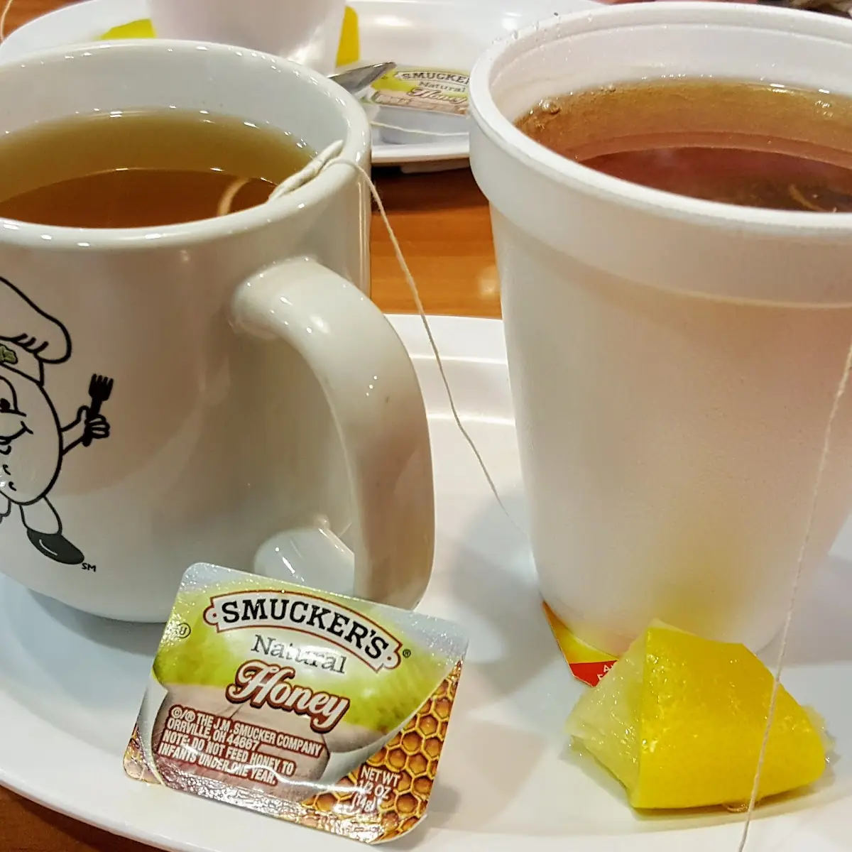 Hot Tea with Lemon and Honey