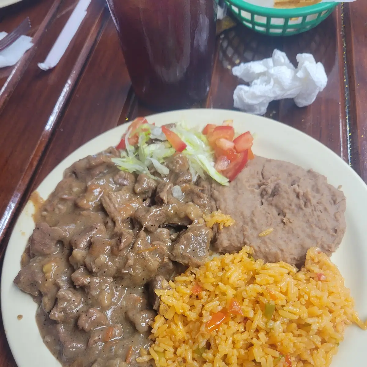 Carne Guisada Plate
