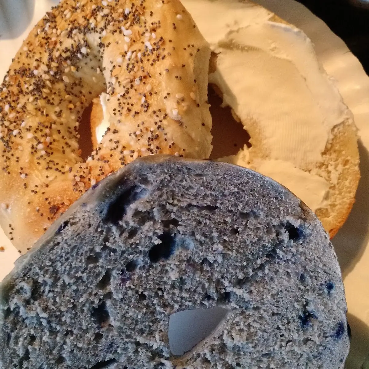 Blueberry and Everything Bagel