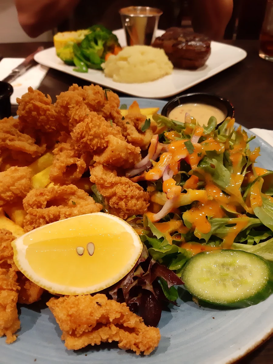 Salt & Pepper Squid, SparQling Pizza & Grill