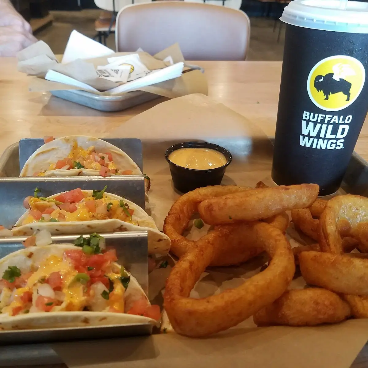 Tacos and Onion Rings