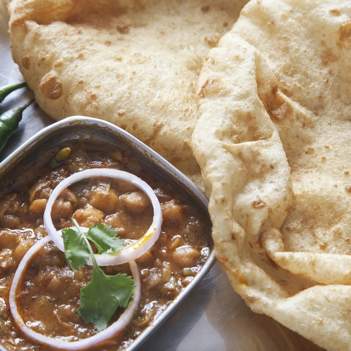 Amritsari Chole 3 Roti Combo