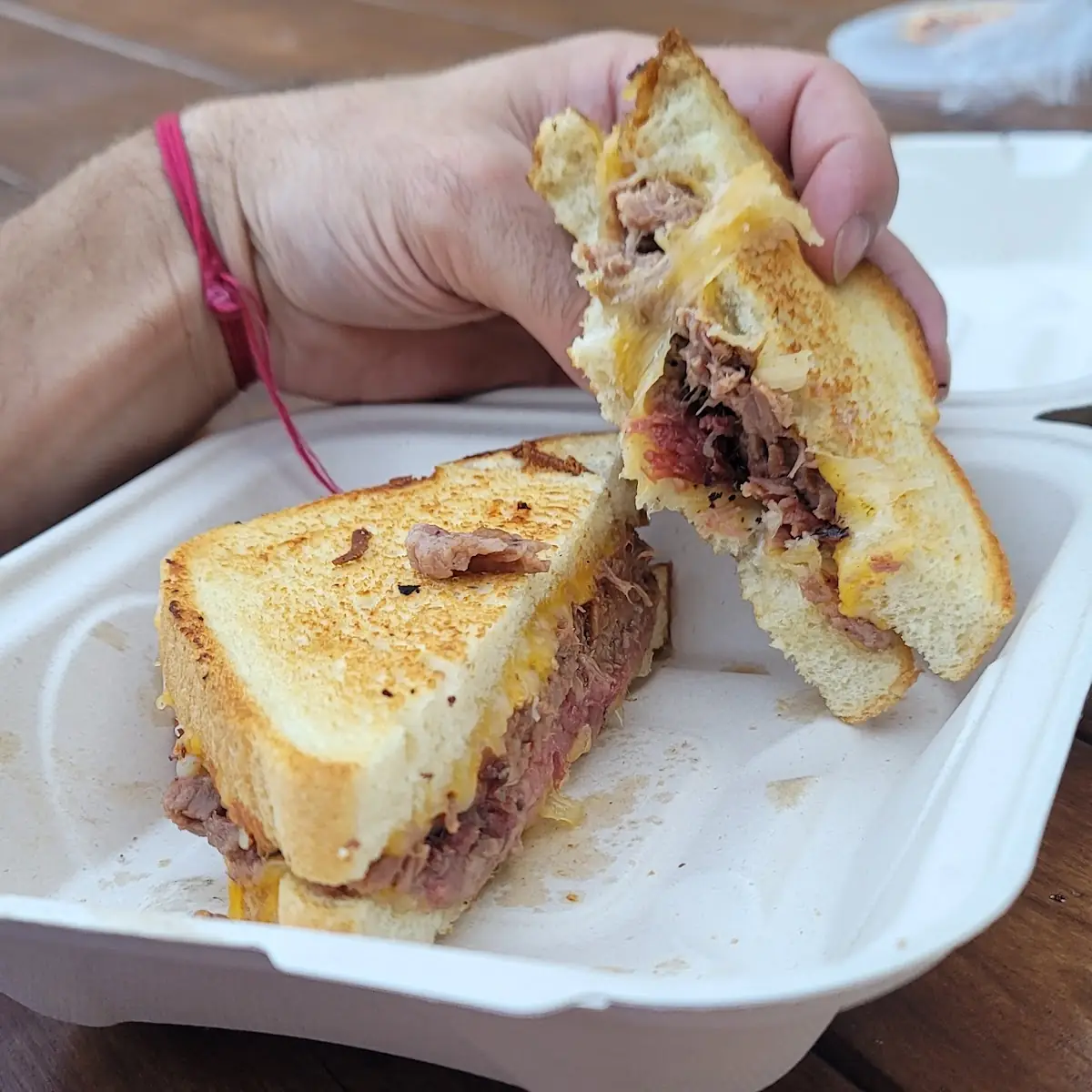 Brisket Grilled Cheese Sandwich
