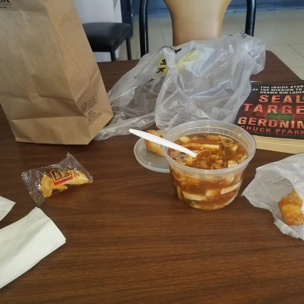 Hot and Sour Soup with 2 Egg Rolls