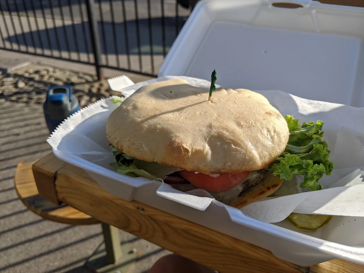 The Burger w White Cheddar