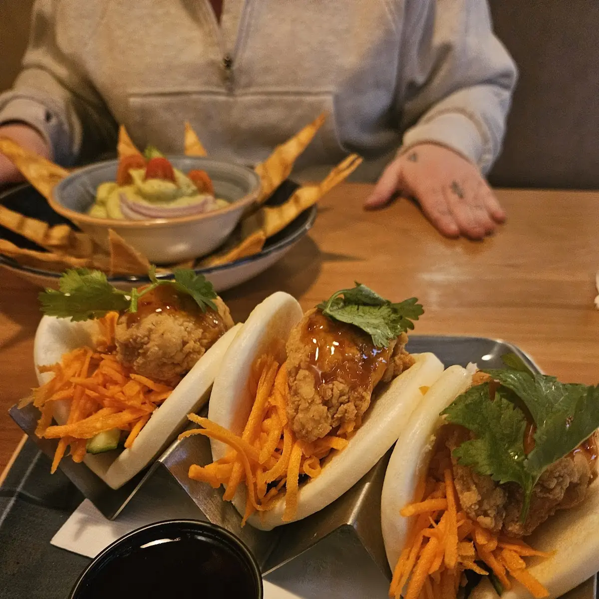 Crispy Chicken Bao Buns