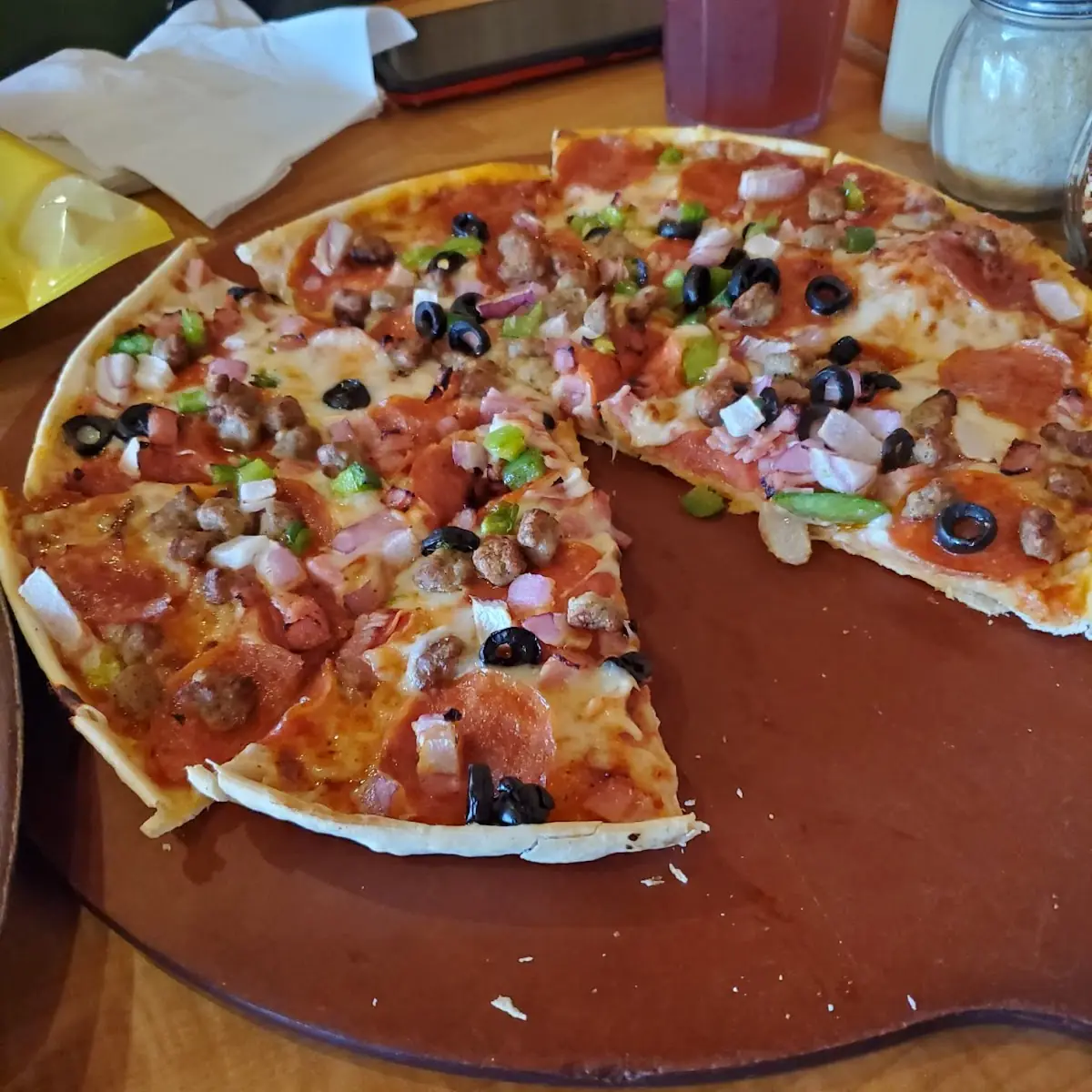 Thin Crust Supreme Pizza