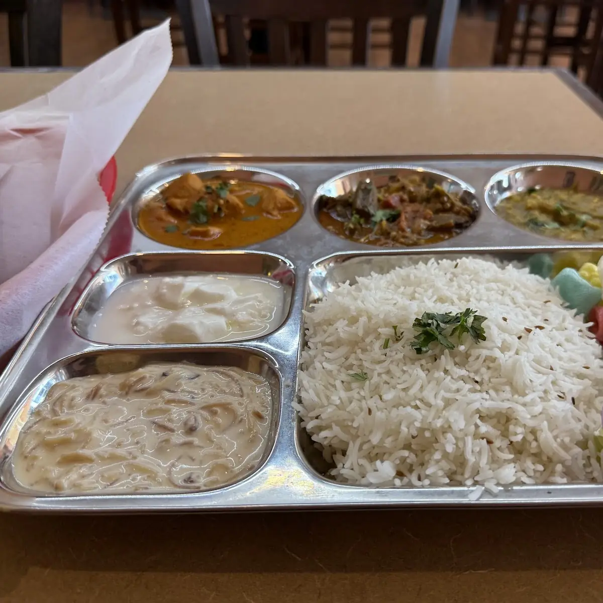 Jeera Rice with Butter Chicken