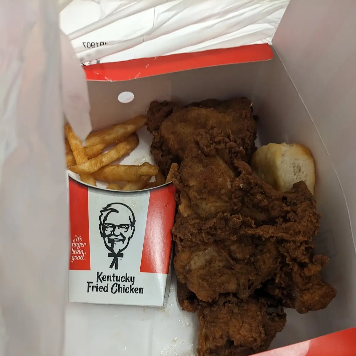 Fried Chicken Fries with Biscuit