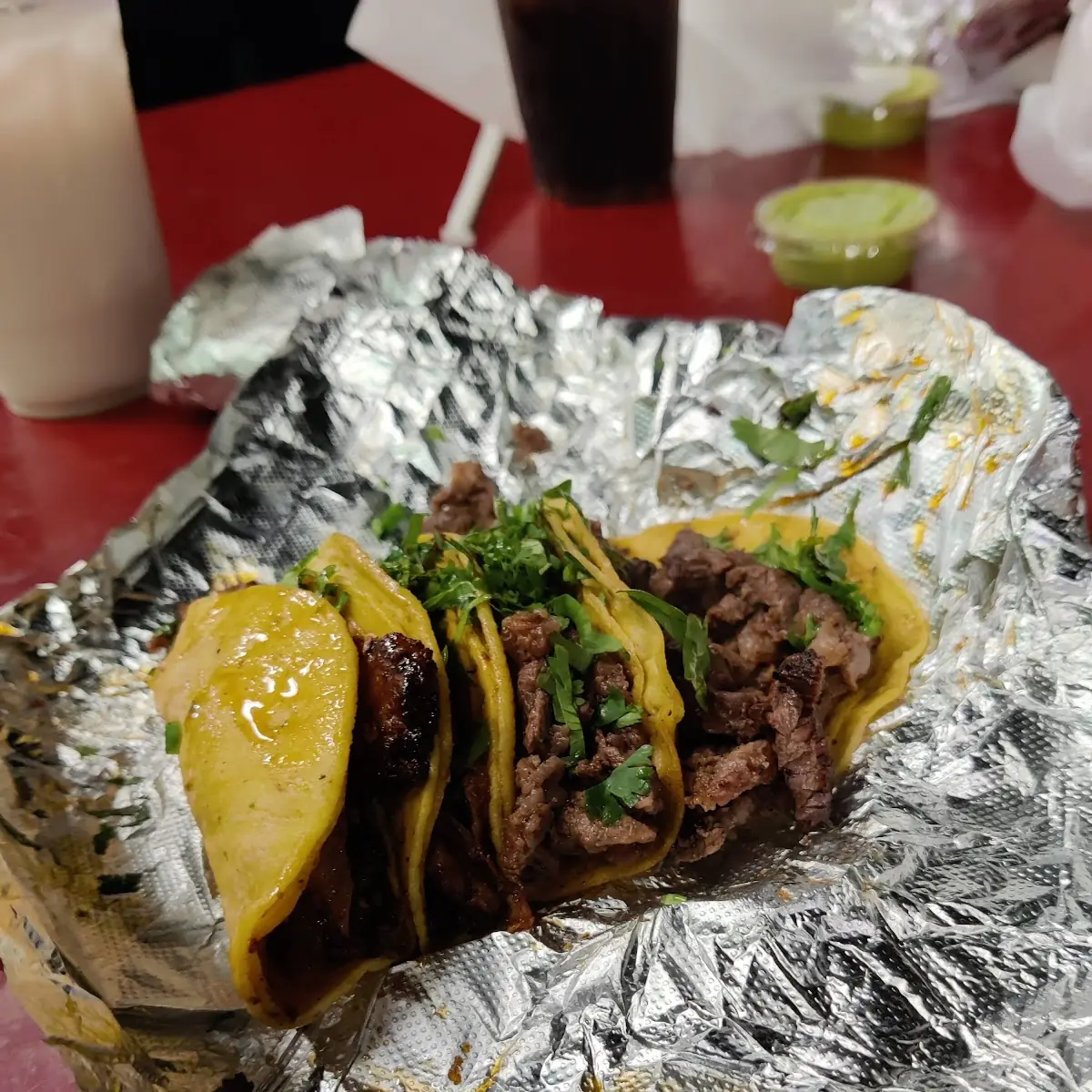 Al Pastor Taco Y Asada Taco
