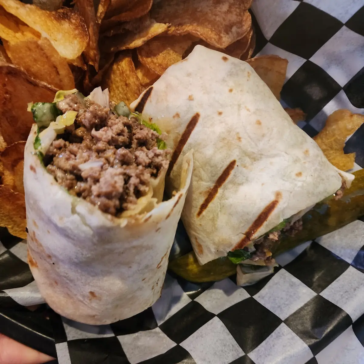 Cheese Burger Wrap