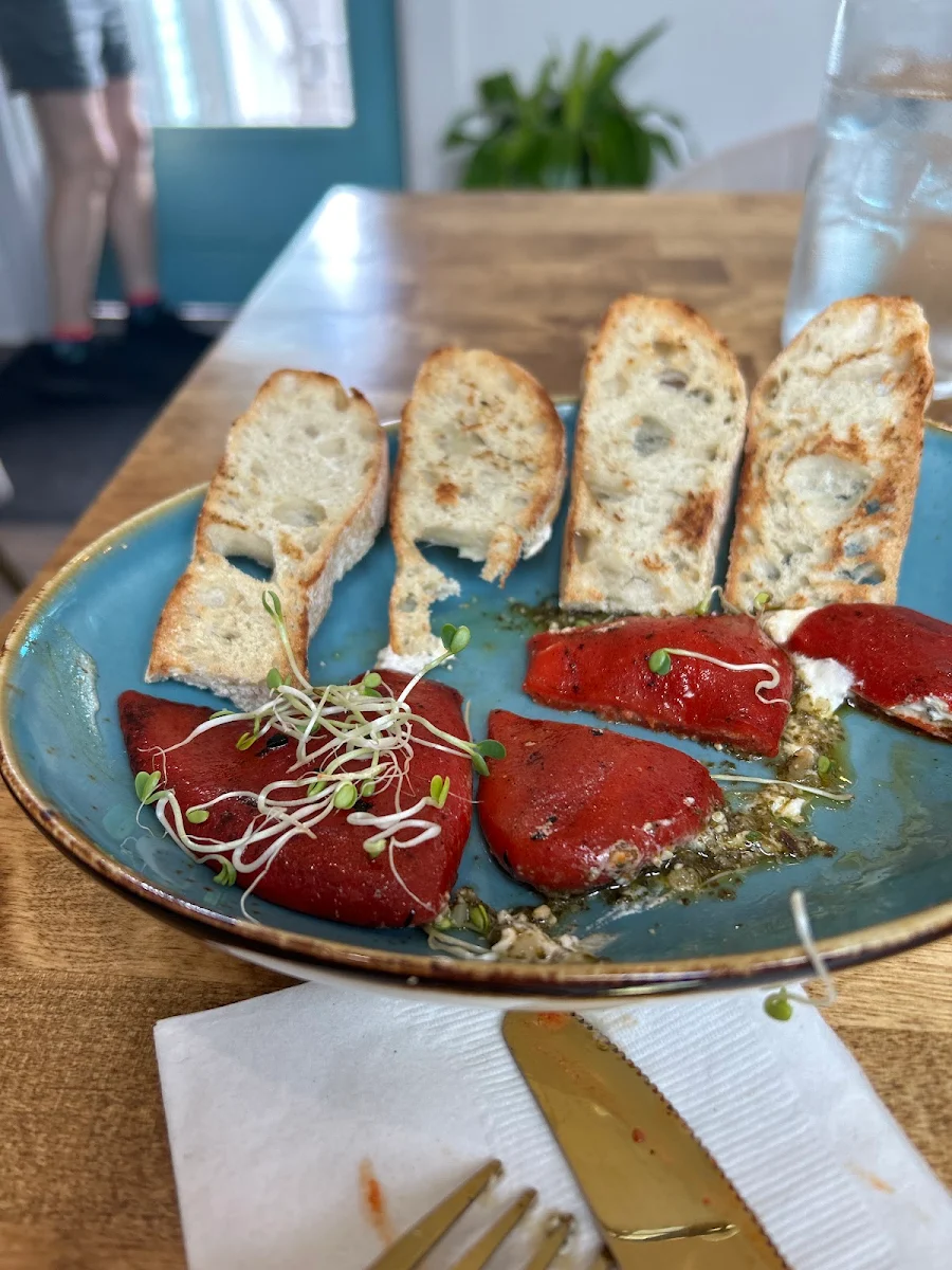 Goat Cheese Stuffed Bell Peppers