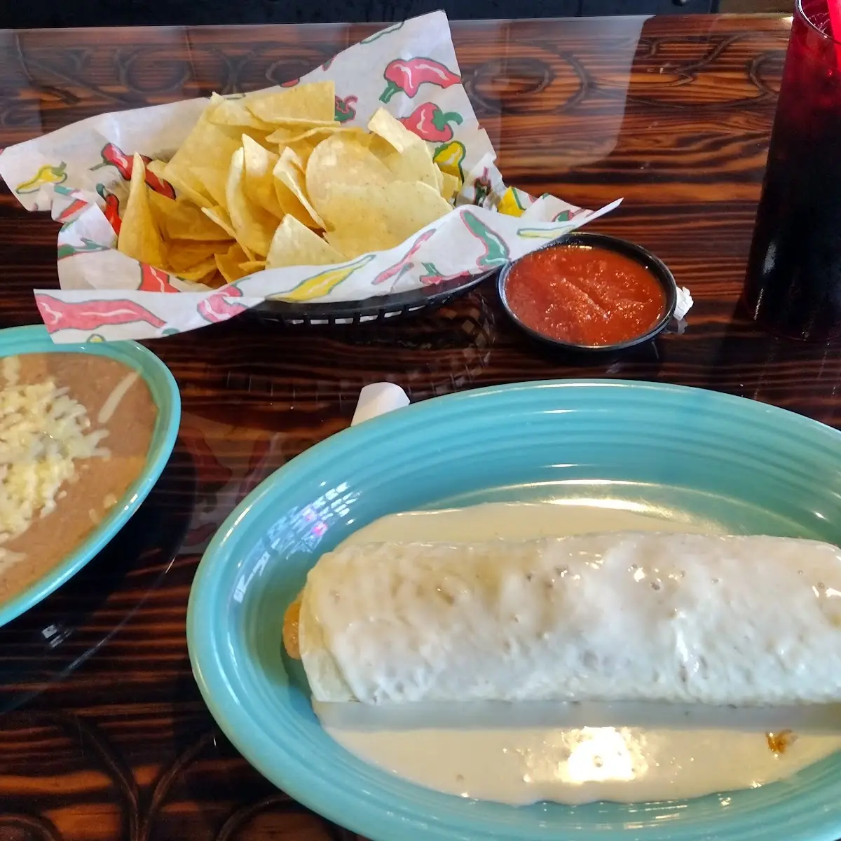 Chimichanga with Chipotle Sauce