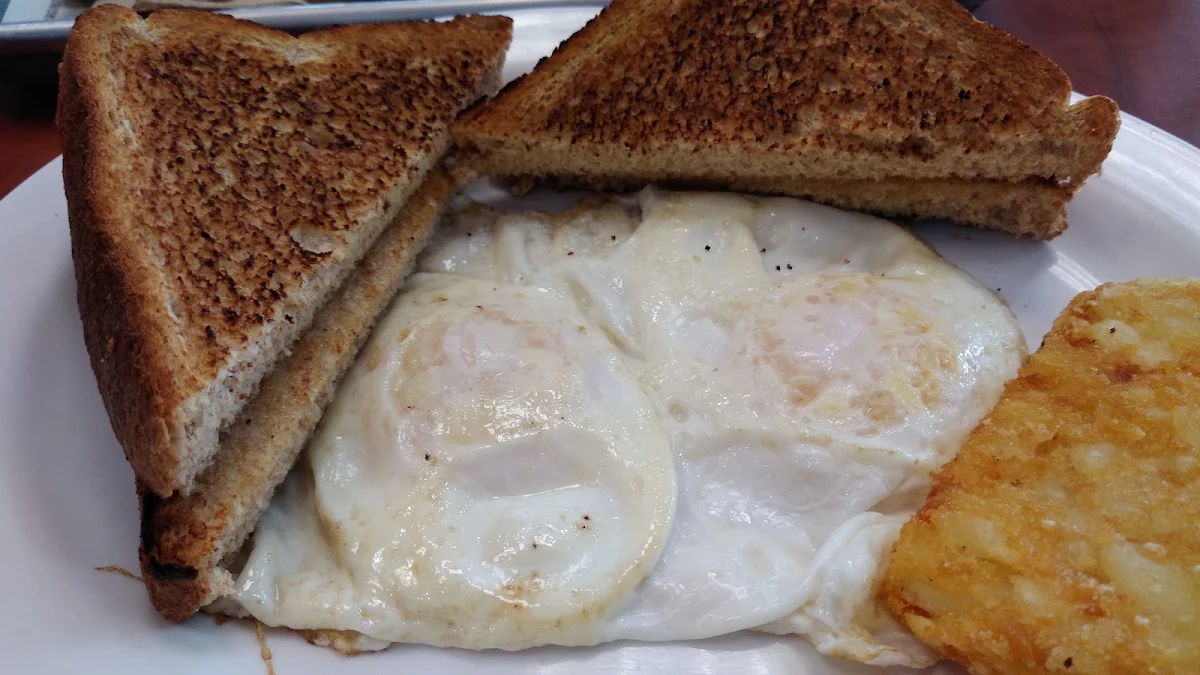 Eggs over Easy with Toast