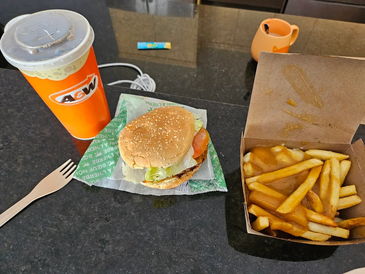 Teen Burger with Poutine