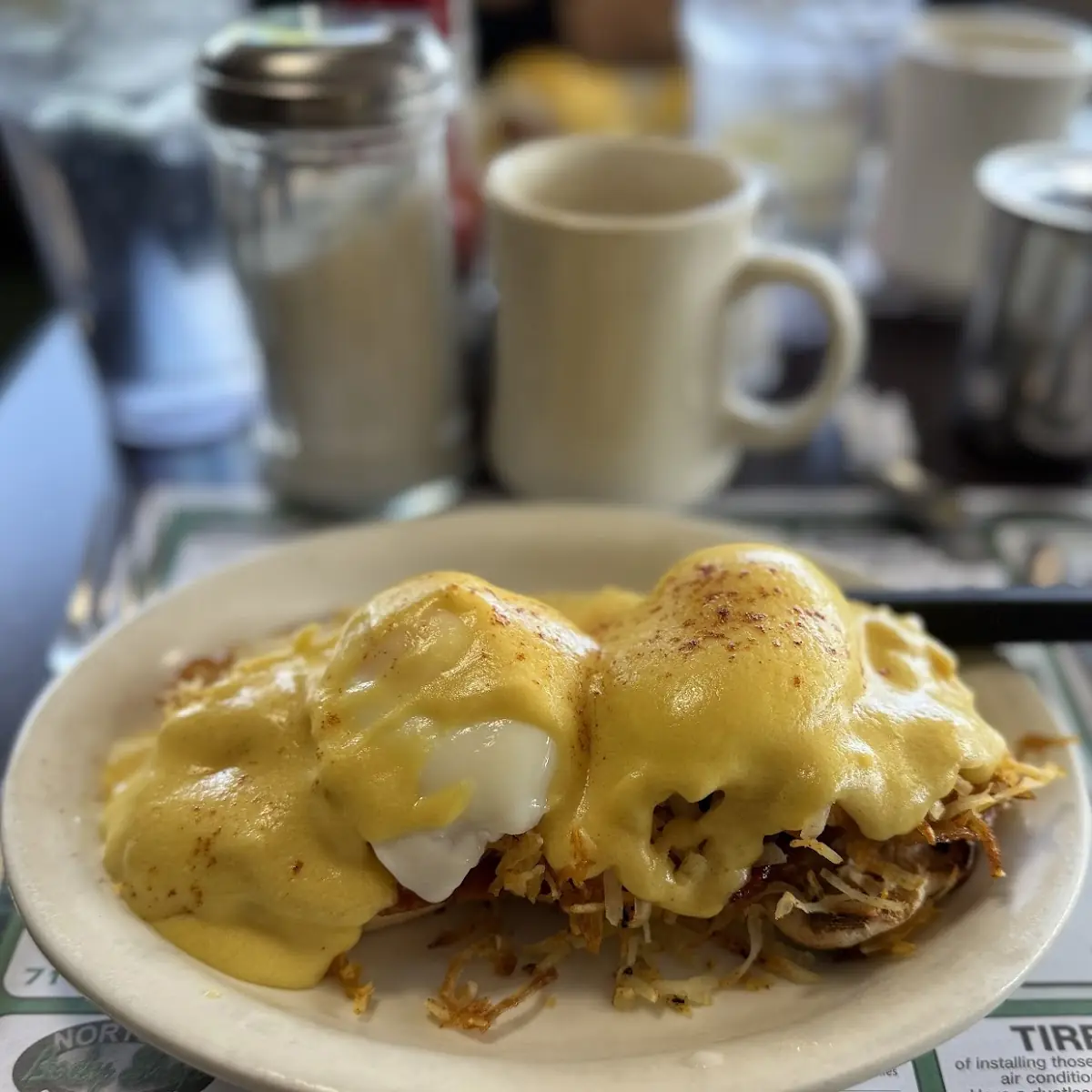 Hash Brown and Bacon Benedict
