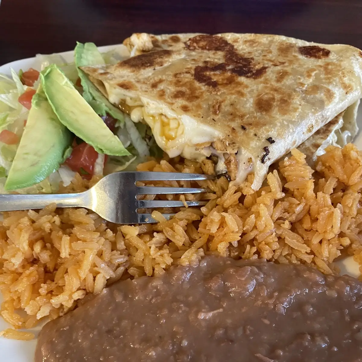 Quesadilla Rice Beans