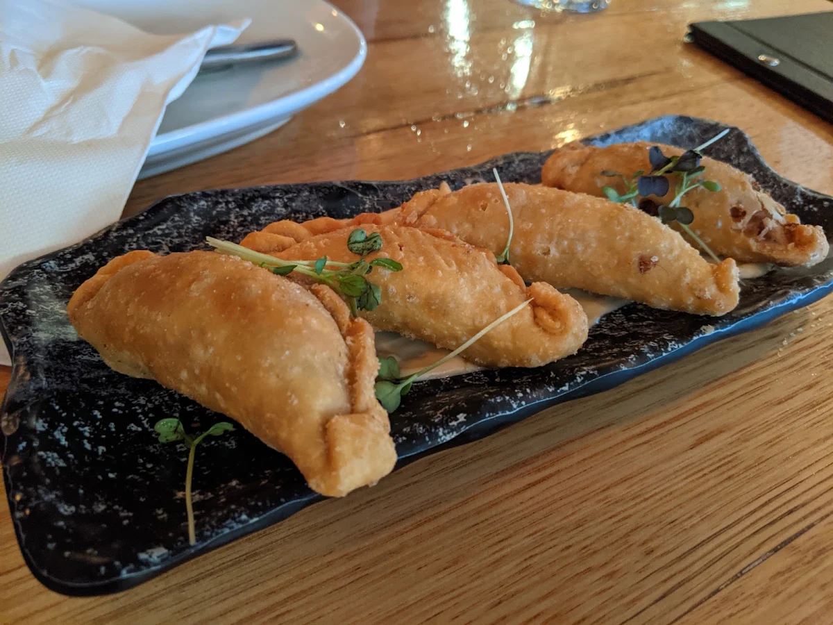BBQ Pork and Mozzarella Empanadas with Chipotle Mayo, Johnny Tapas