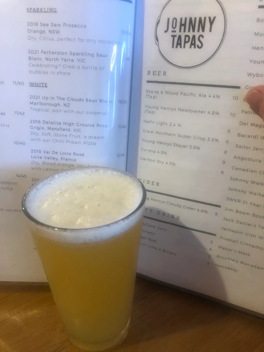 Stone & Wood Pacific Ale, Johnny Tapas