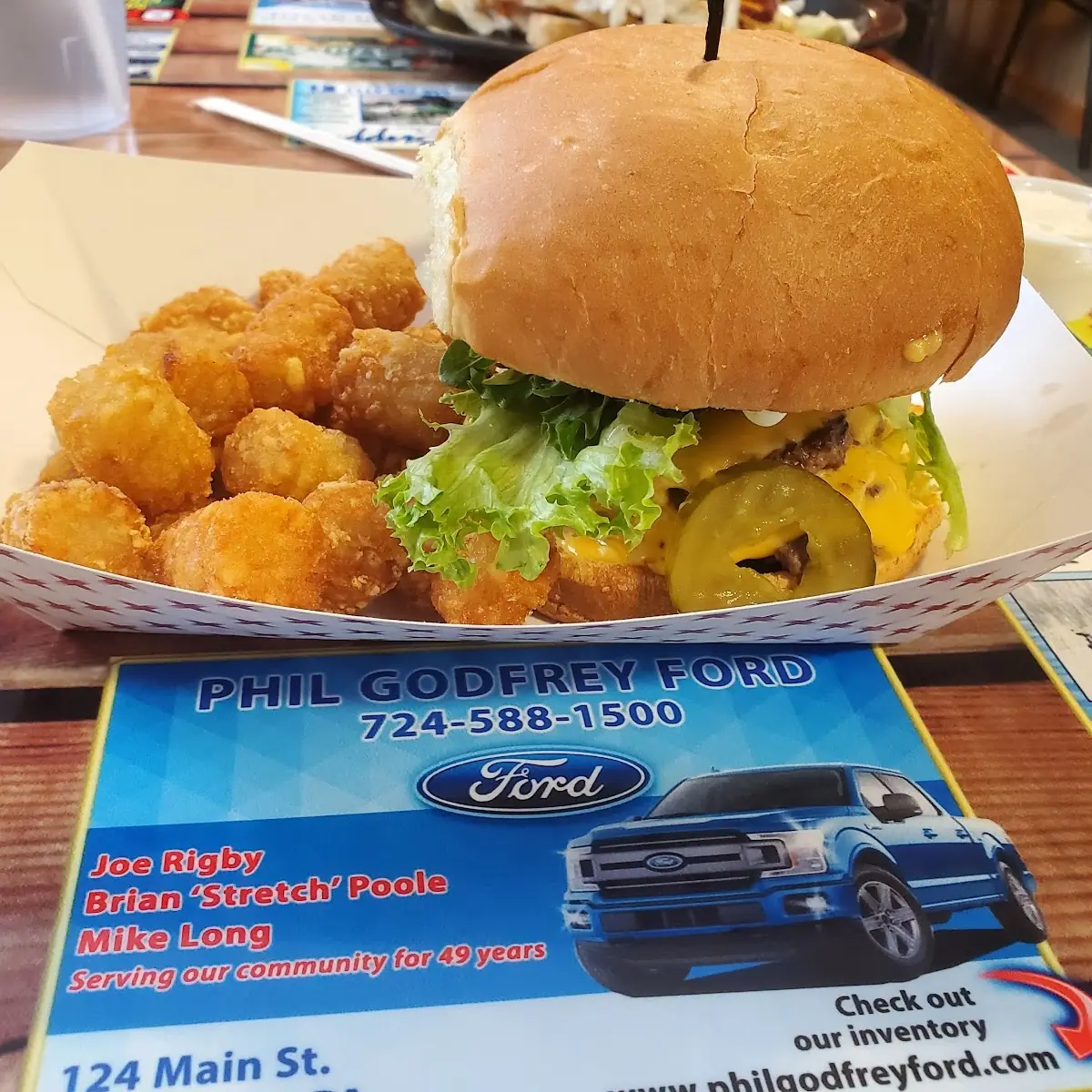 Half Pound Build Your Own Burger with Tots