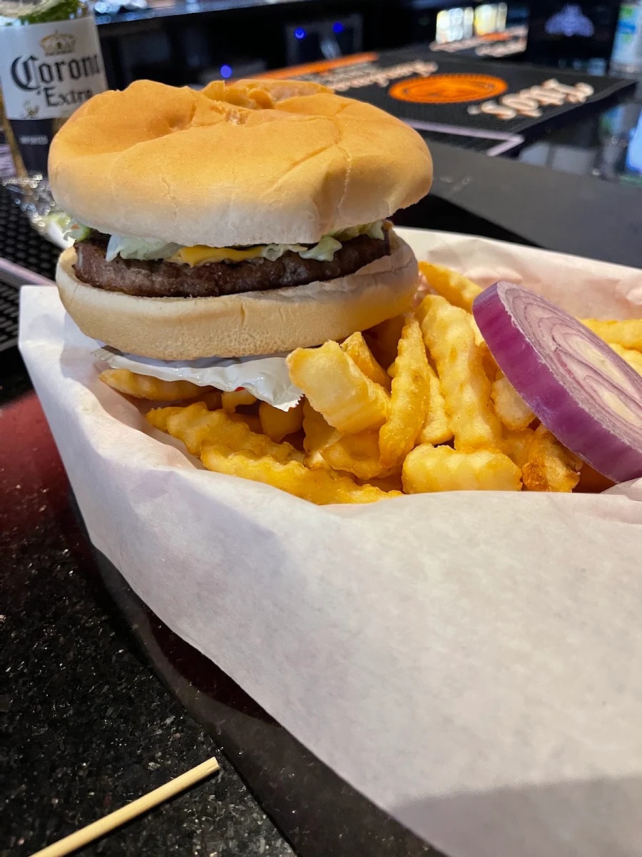 Angus Burger and Fries