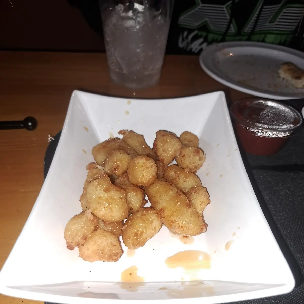 Cheese Curds with Hot Honey