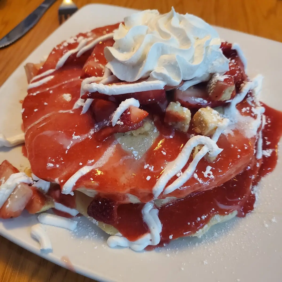 Strawberry Cheesecake Pancakes