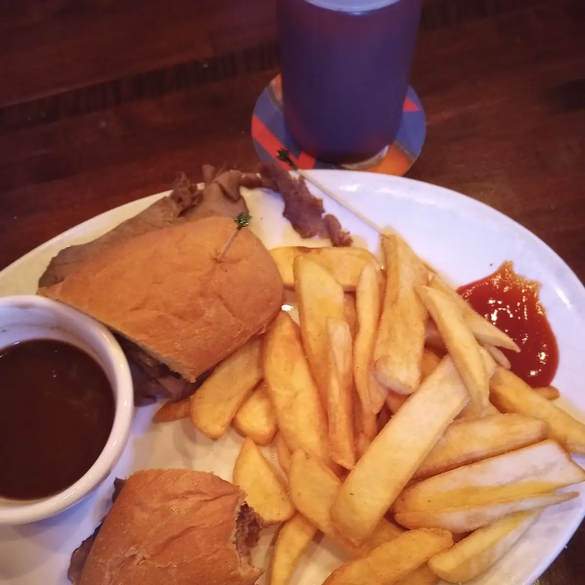 French Dip Sandwich with Fries