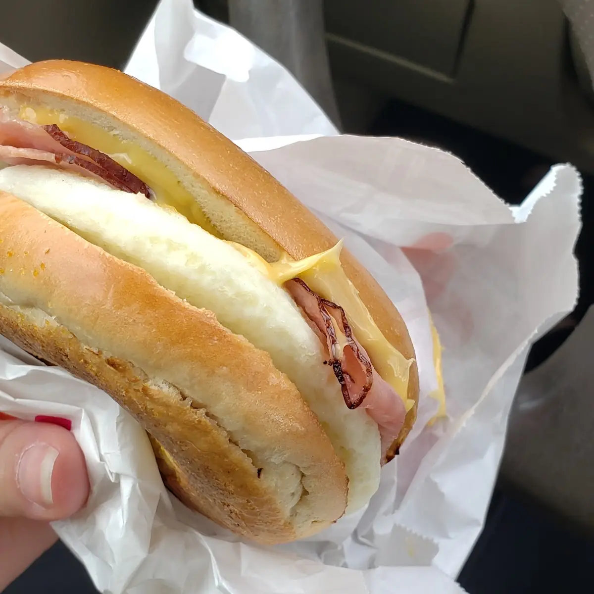 Ham Egg Cheese Bagel