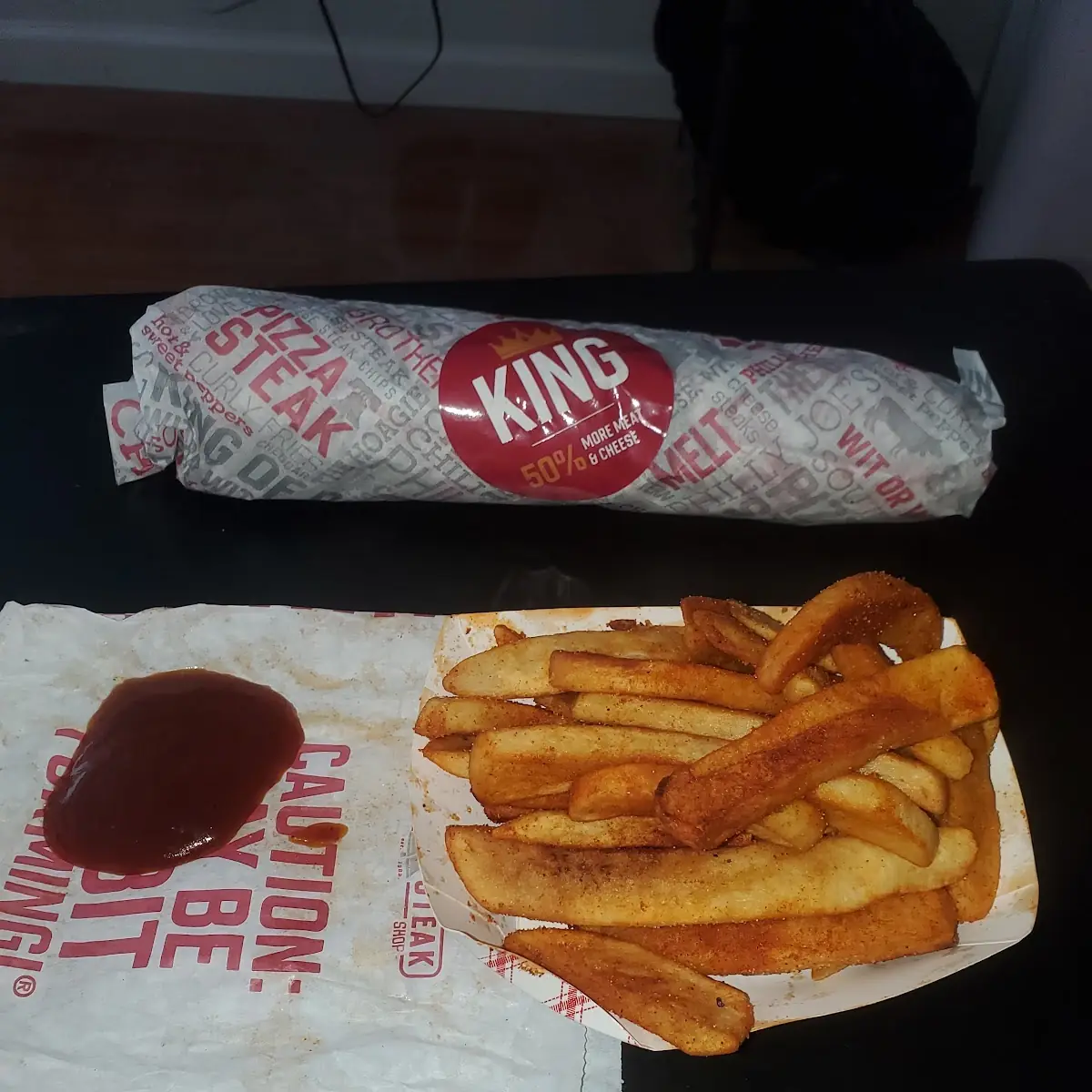 thr King Philly Cheese Steak Sandwich