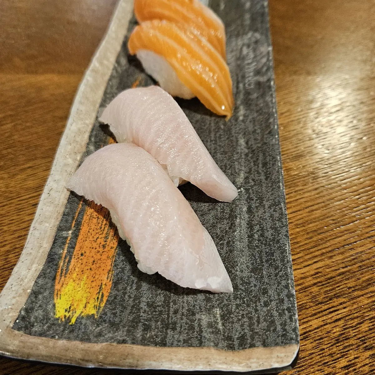 Yellowtail and Salmon Belly Nigiri