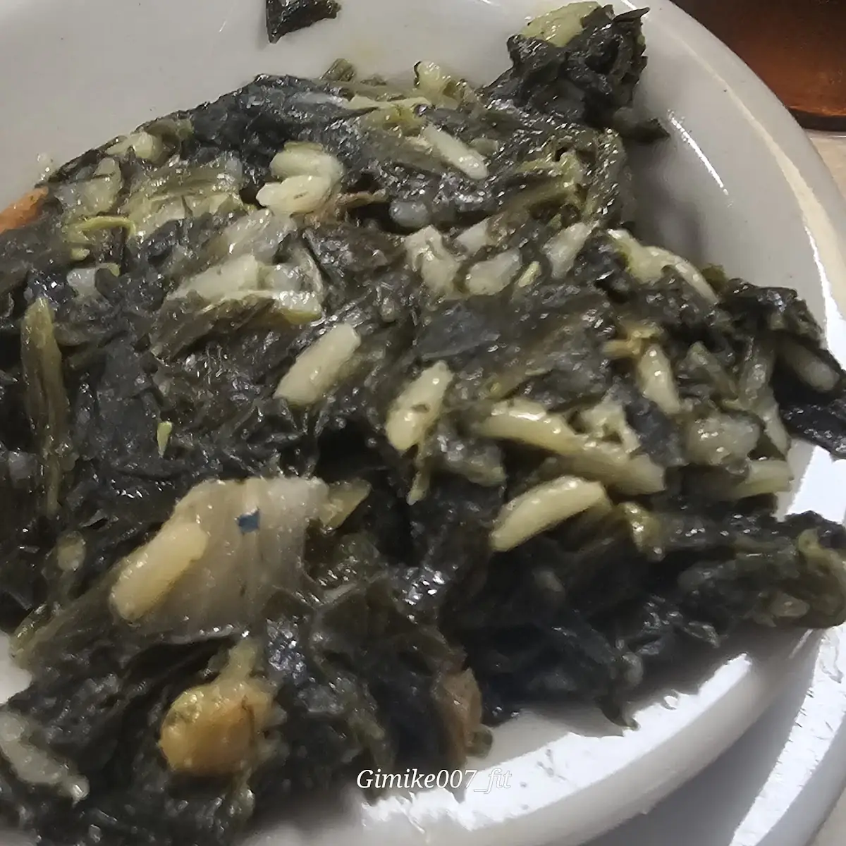 Spinach Risotto Funghi