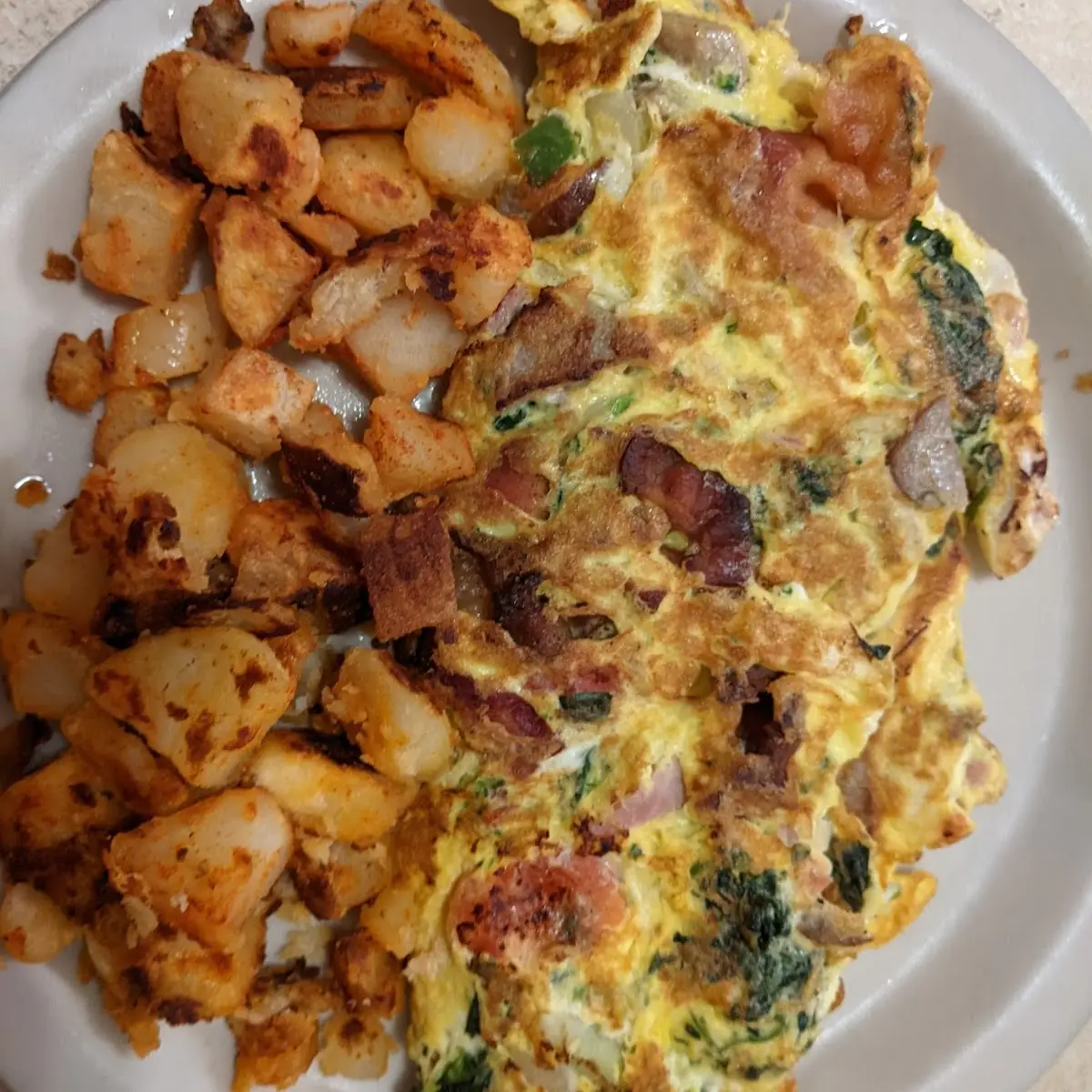 Western Omelette and Home Fries
