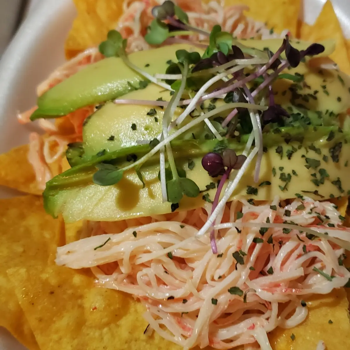 Nachos De Spicy Crab Spicy Crab Nachos