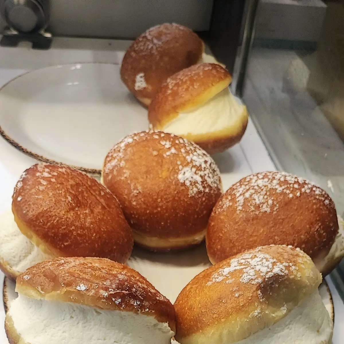 Cream Filled Brioche Bun