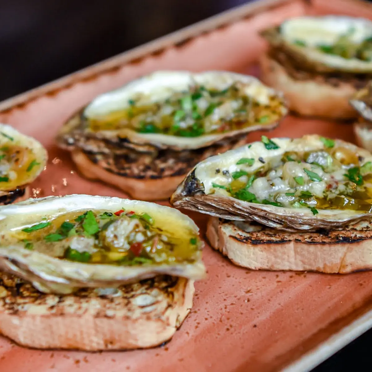 Wood Grilled Oysters