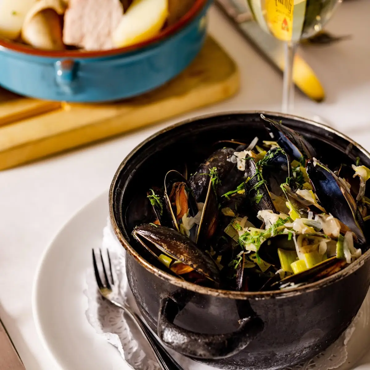 Moules Frites Poulette