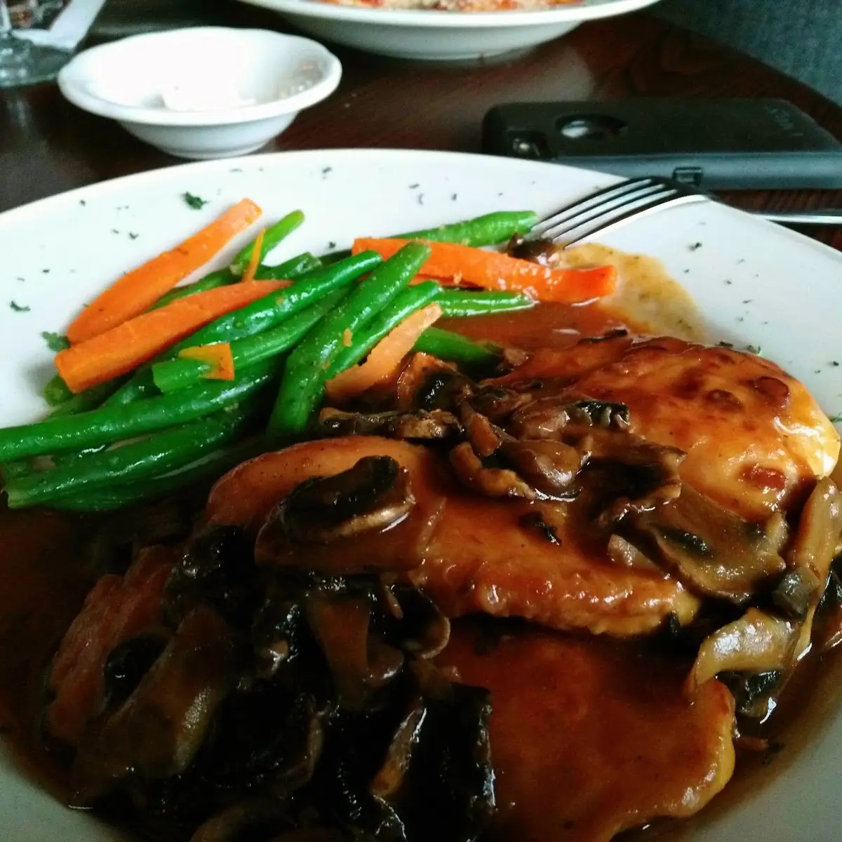 Chicken Marsala with Green Beans