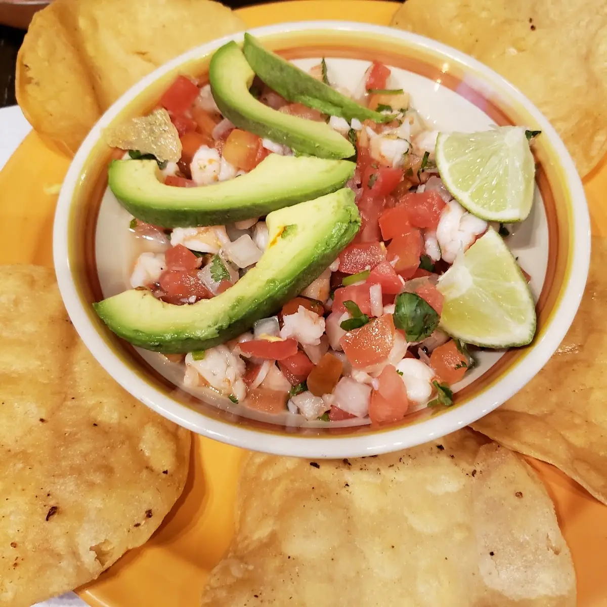 PLATO DE CEVICHE CAMARON