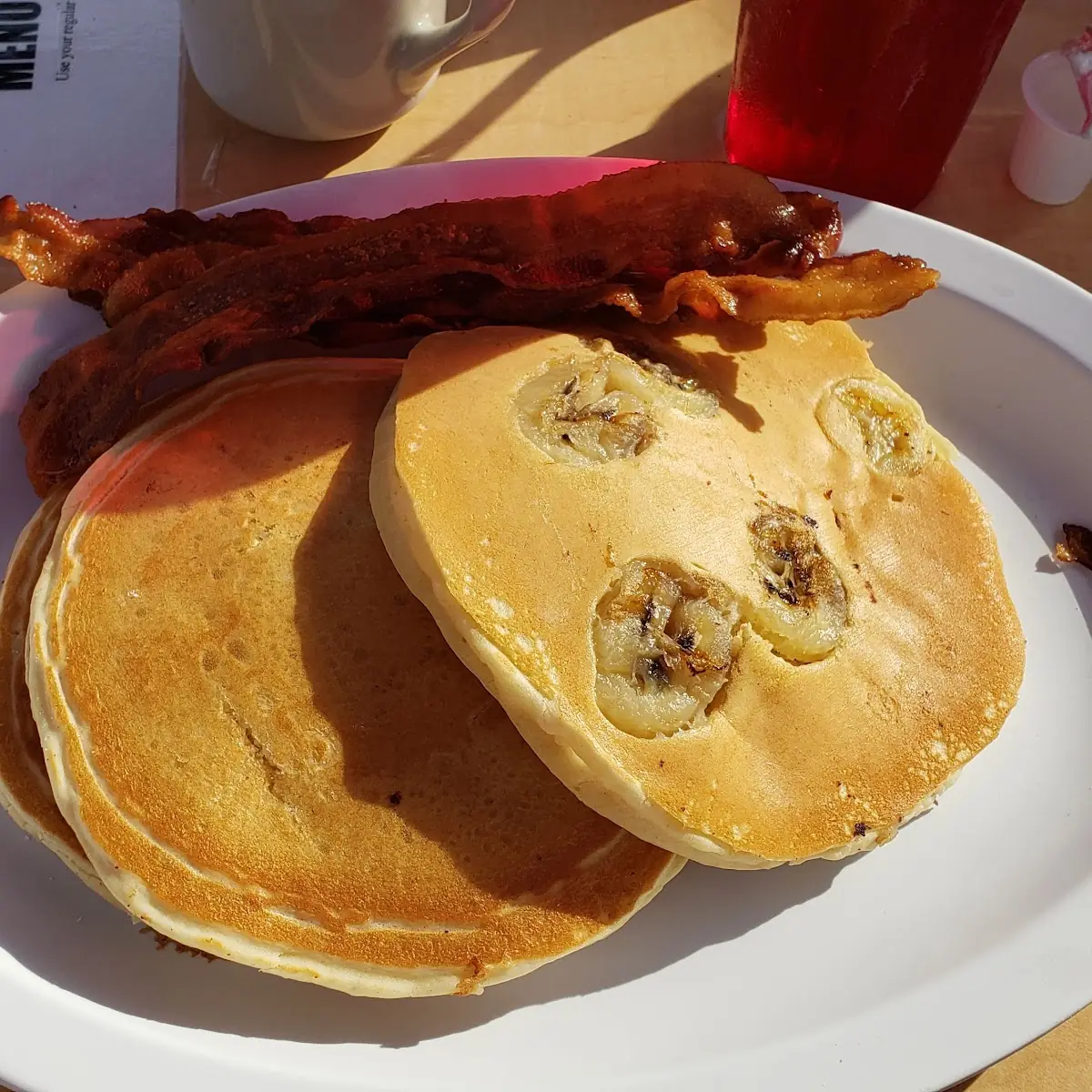 Banana Pancakes and Bacon