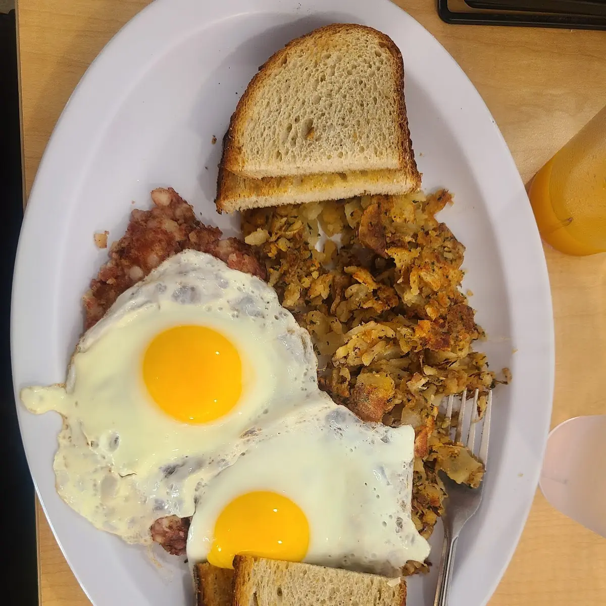 Corn Beef Hash and Eggs
