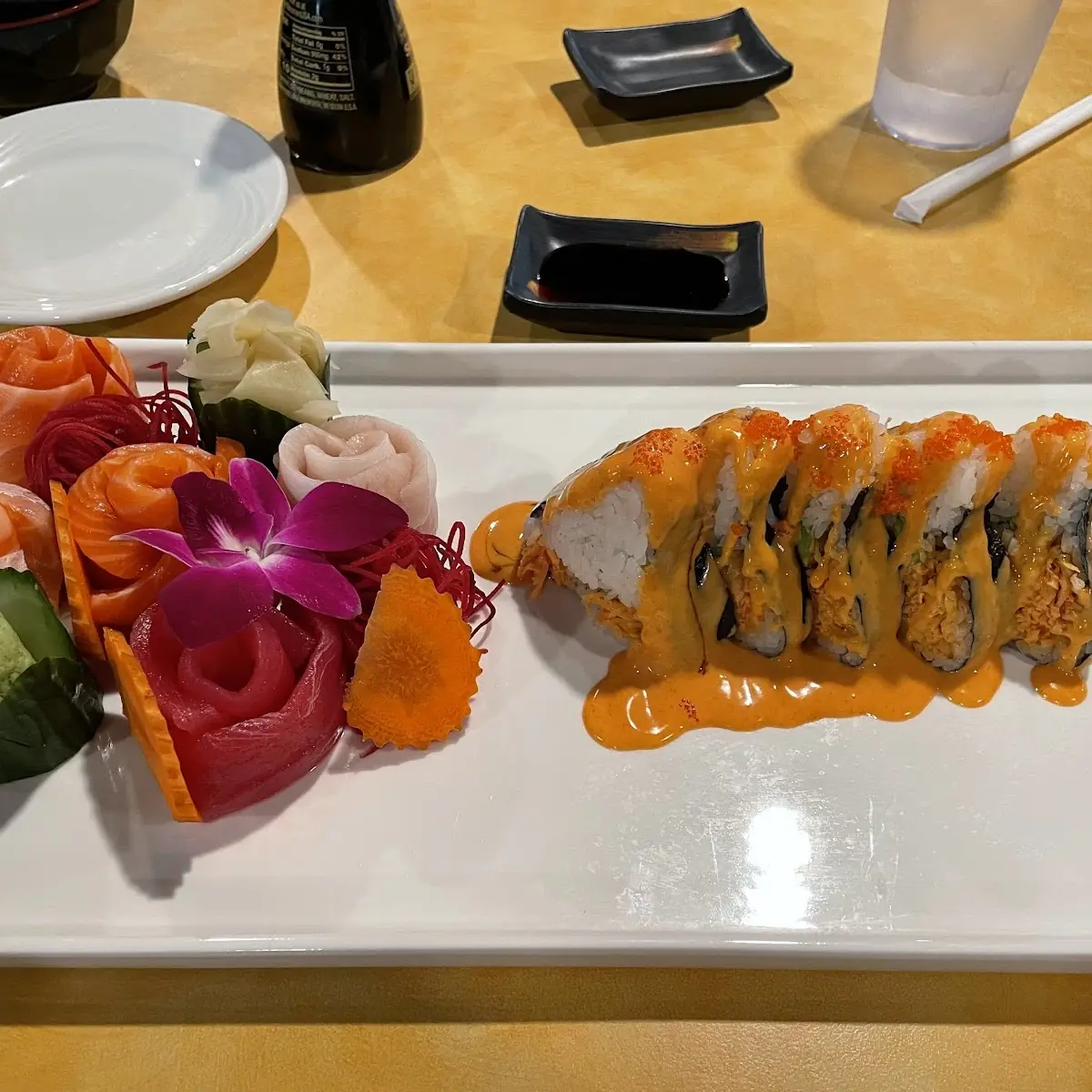 Tuna Salmon and Yellowtail Sashimi