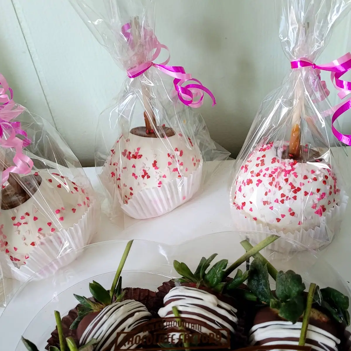White Chocolate and Chocolate Covered Strawberries
